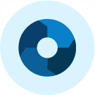 Icono de un circulo azul