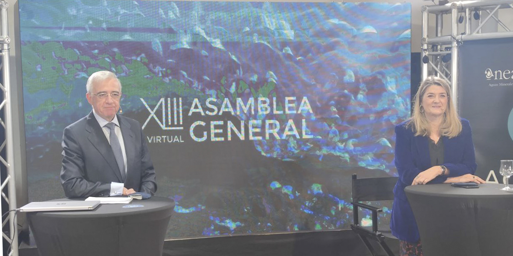 Imagen Francisco Vallejo e Irene Zafra durante la XLIII Asamblea General de ANEABE
