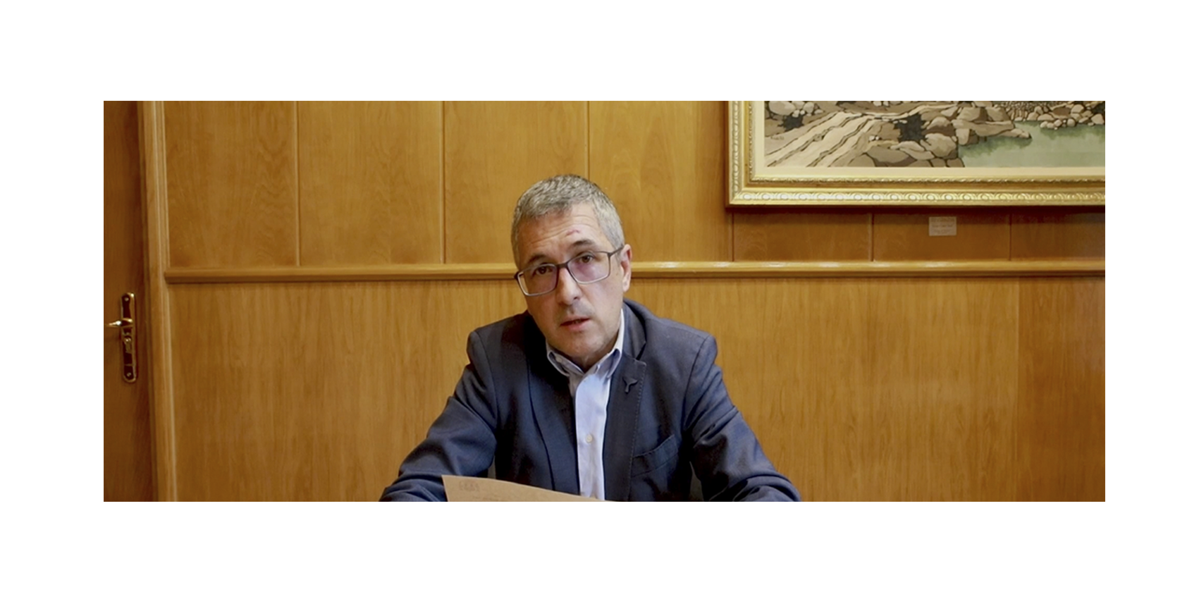 hugo morán habla en un encuentro virtual
